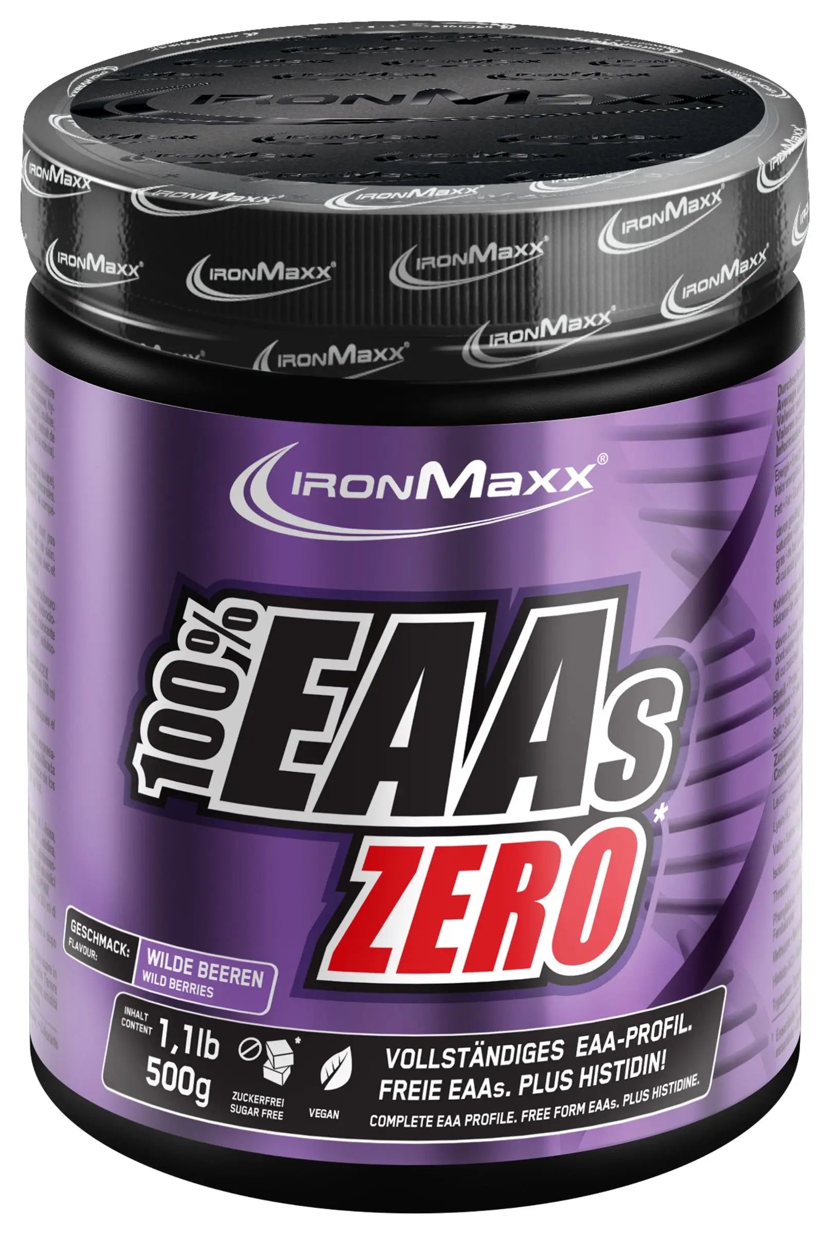 IRONMAXX 100% EAAs Zero - 500g Dose