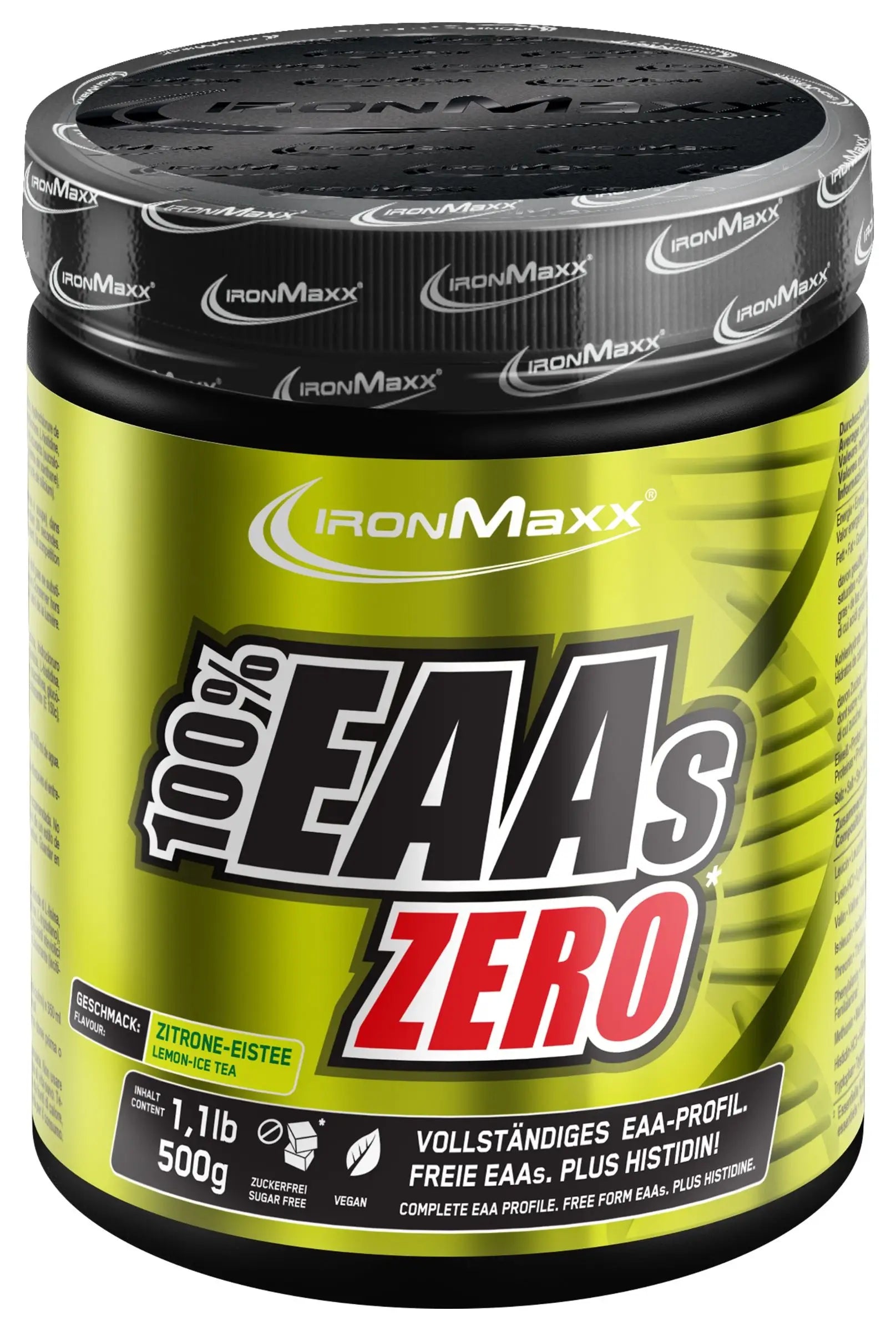 IRONMAXX 100% EAAs Zero - 500g Dose