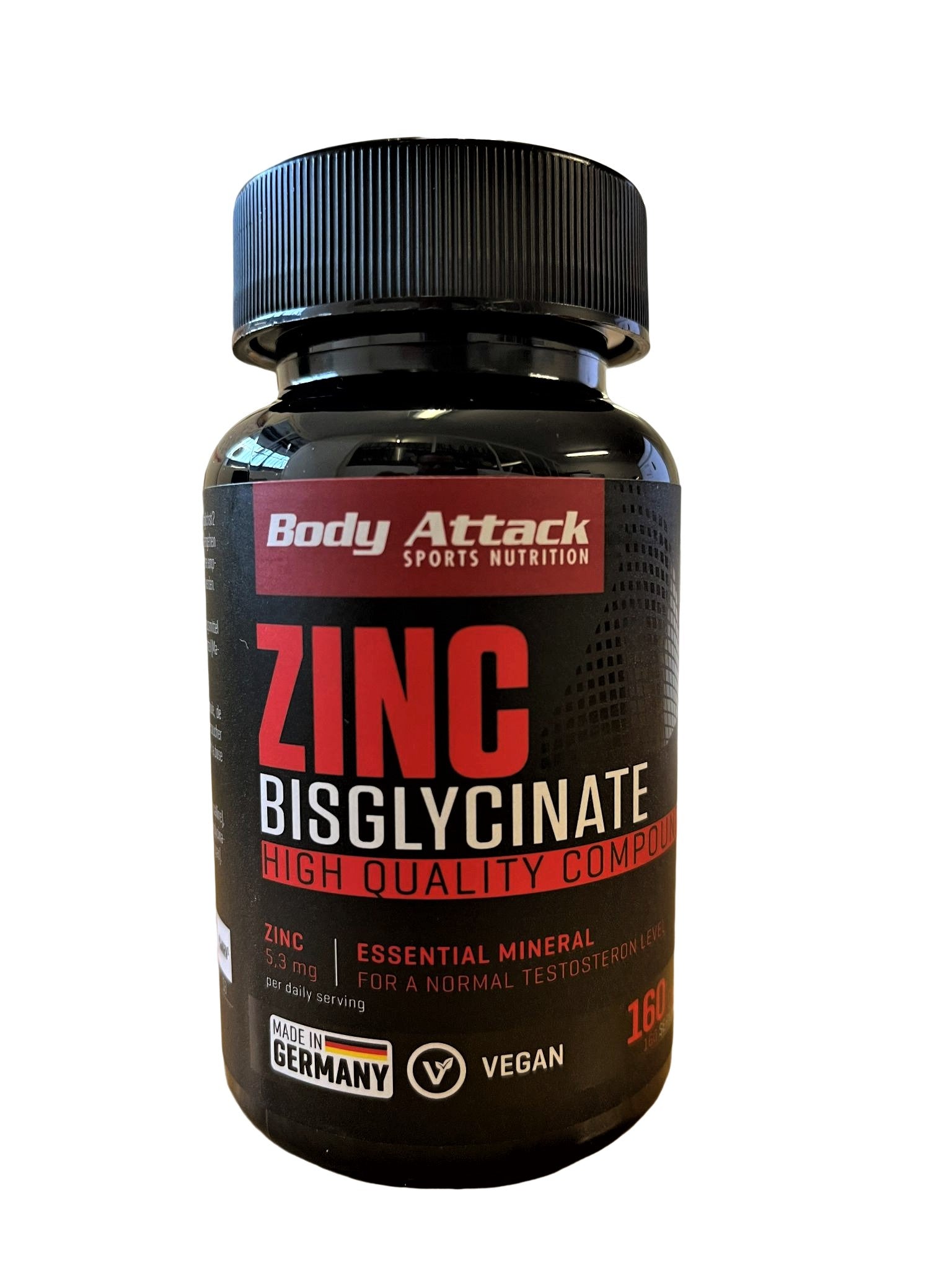 BODY ATTACK Zink Bisglycinate - 160 Kapseln
