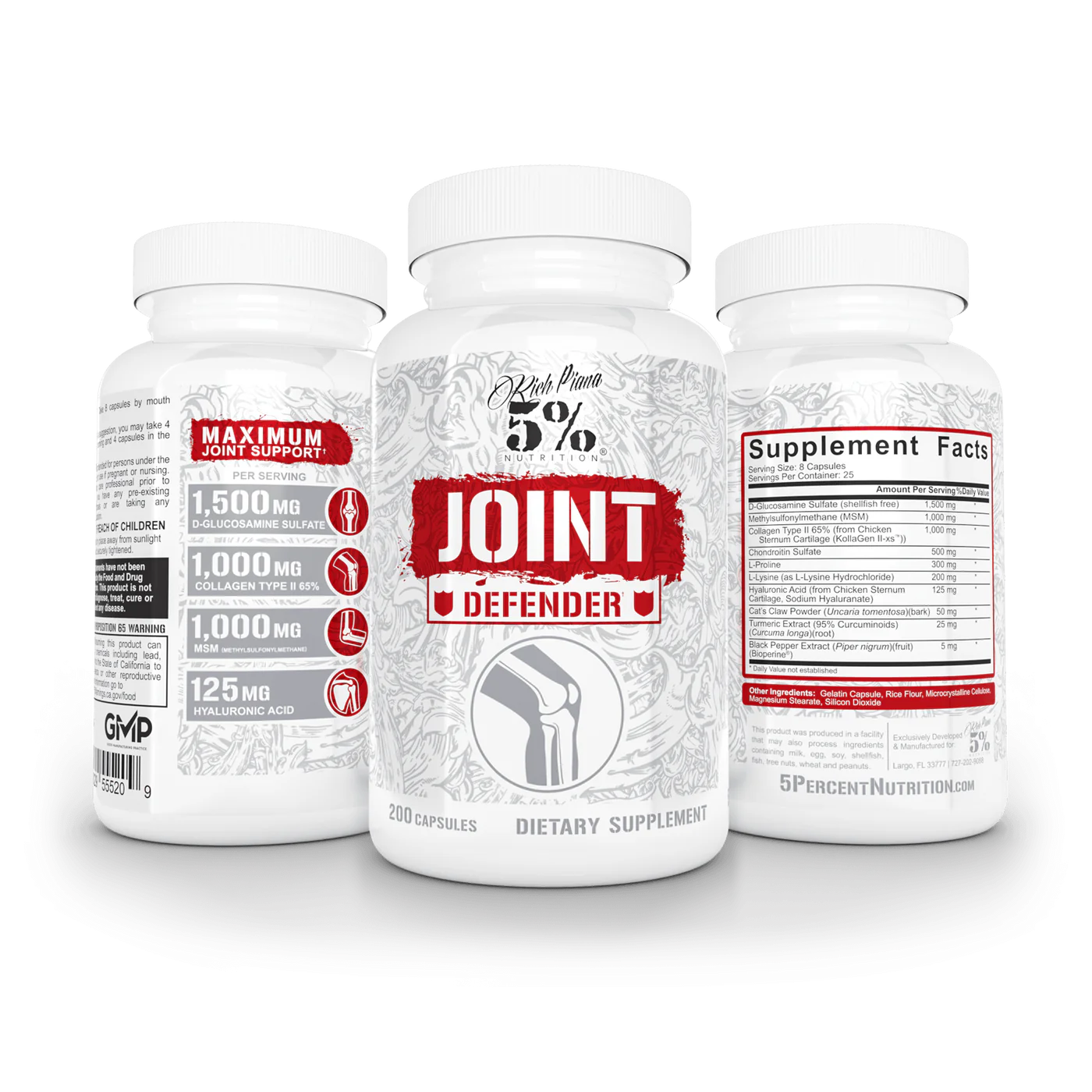 5% NUTRITION Joint Defender (Gelenksupport) - 200 Kapseln