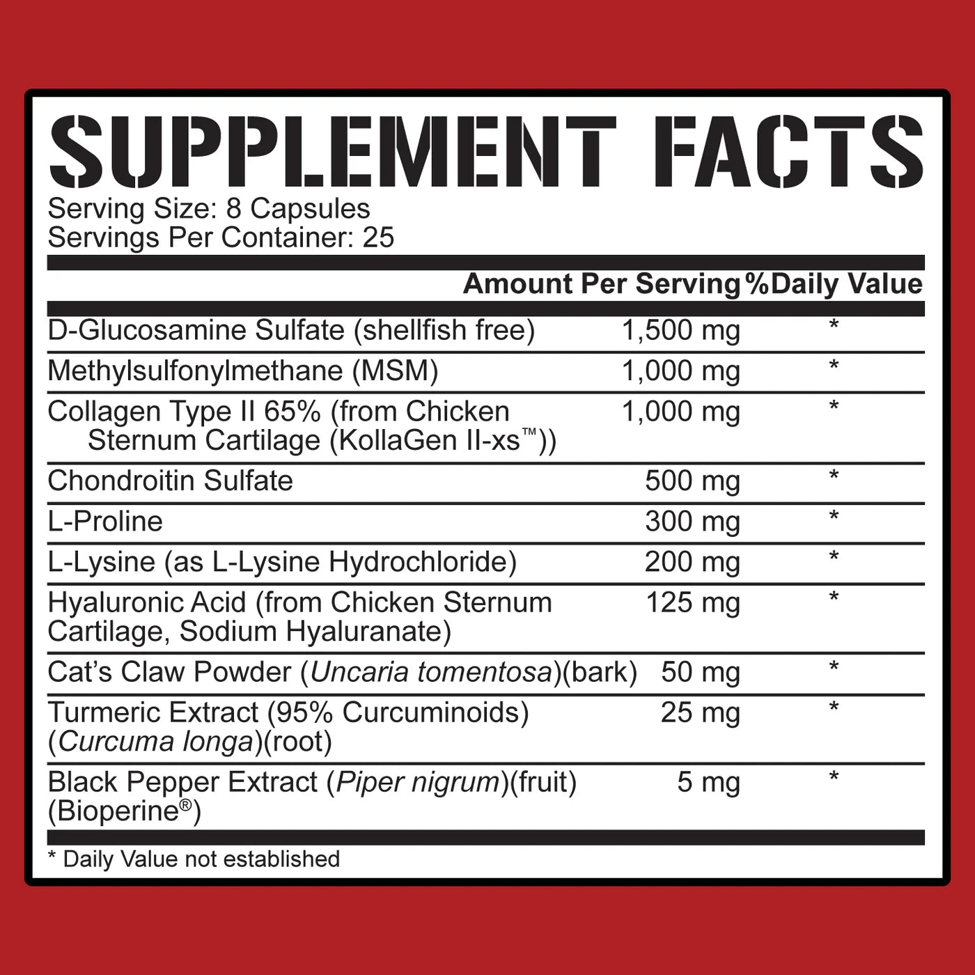 5% NUTRITION Joint Defender (Gelenksupport) - 200 Kapseln