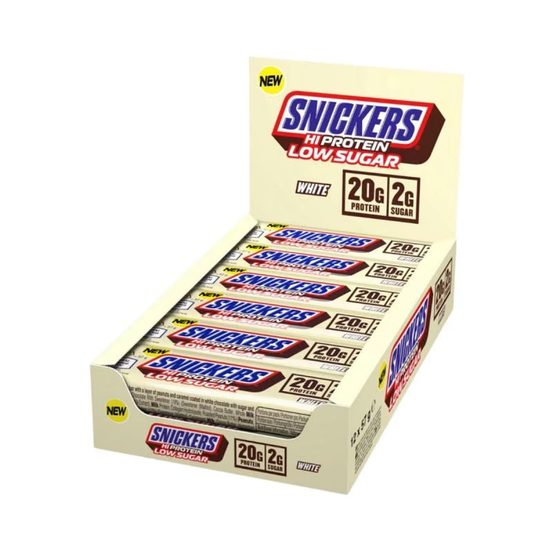 SNICKERS Hi Potein Low Sugar Bar White Chocolate - 12x57g
