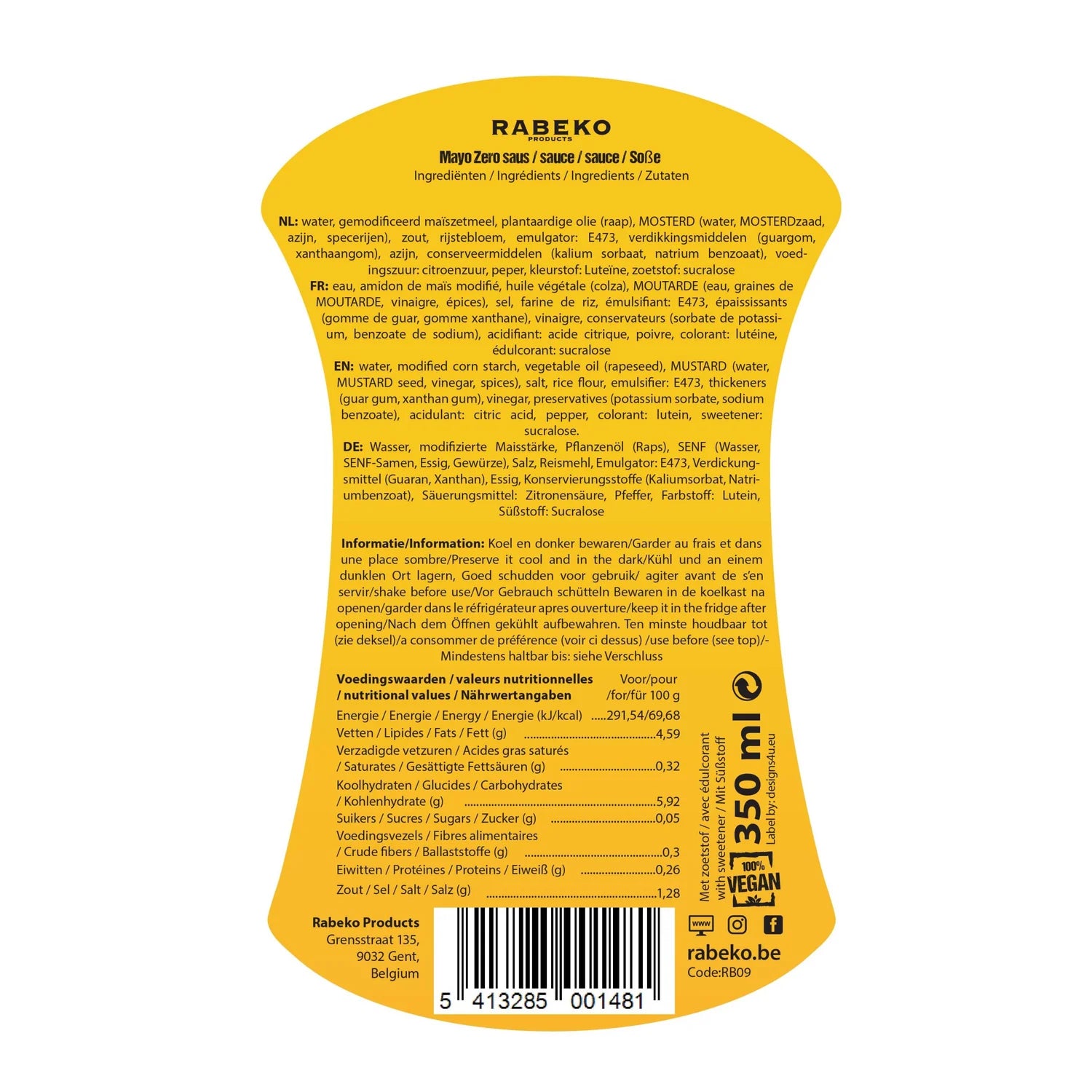 RABEKO Zero Sauce - 350ml