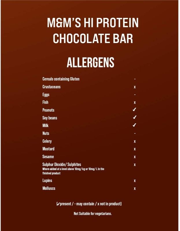 M&M Hi Protein Bar 51g