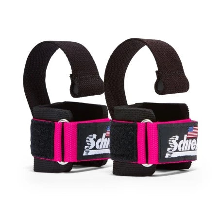 SCHIEK Delux Lifting Straps with Dowels Model 1000-DLS Pink