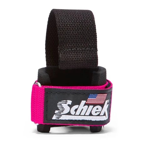 SCHIEK Delux Lifting Straps with Dowels Model 1000-DLS Pink