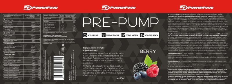 POWERFOOD ONE Pre-Pump - 600g