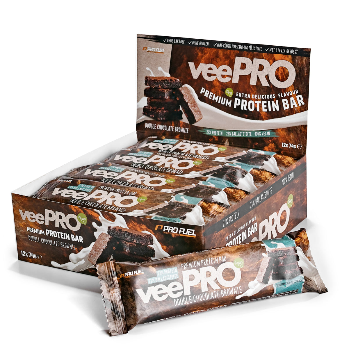 PRO FUEL veePRO Premium Protein Bar Vegan - 12x74g