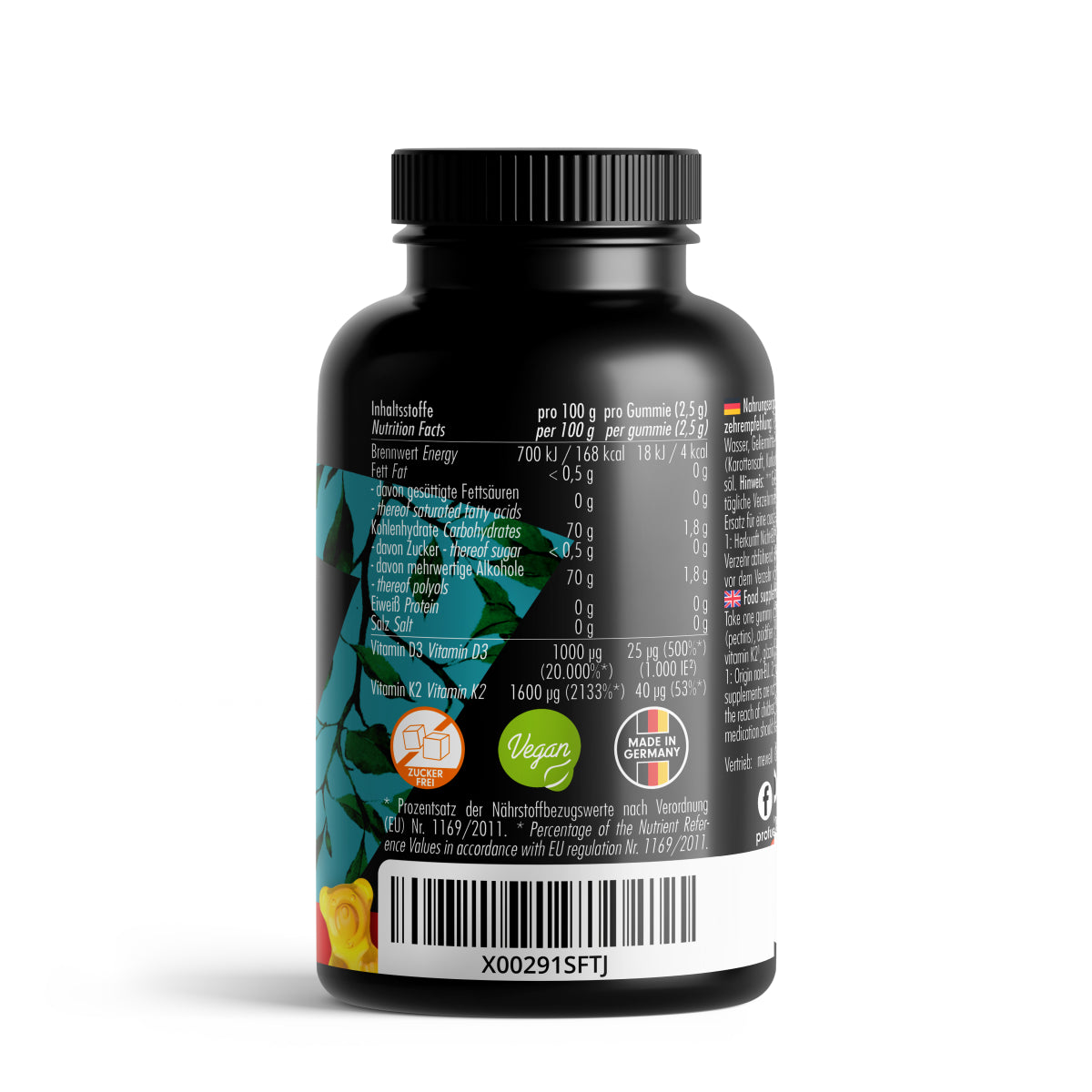 PRO FUEL Vitamin D3+K2 Gummies - 150g (60 Gummies)
