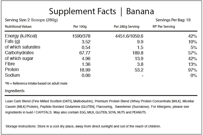 WARRIOR Lean Mass Gainer - 5000g