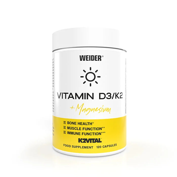 WEIDER Vitamin D3/K2 + Magnesium - 120 Kapseln