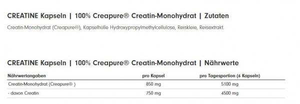 PROFUEL Creatine Capsules - 100% Creapure® - 240 Kapseln