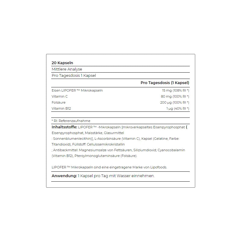 Yamamoto Ferro Fosfolipicido 30 Kapseln