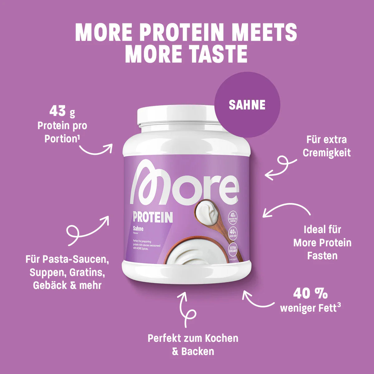 MORE Sahne Protein - 600g