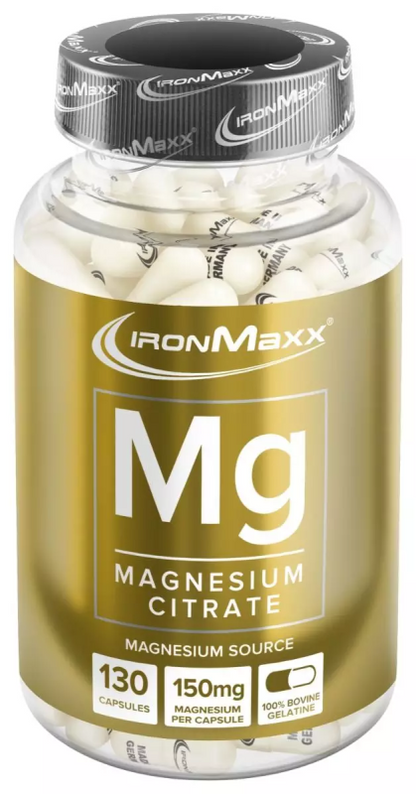 IRONMAXX MG-Magnesium Citrat - 130 Kapseln