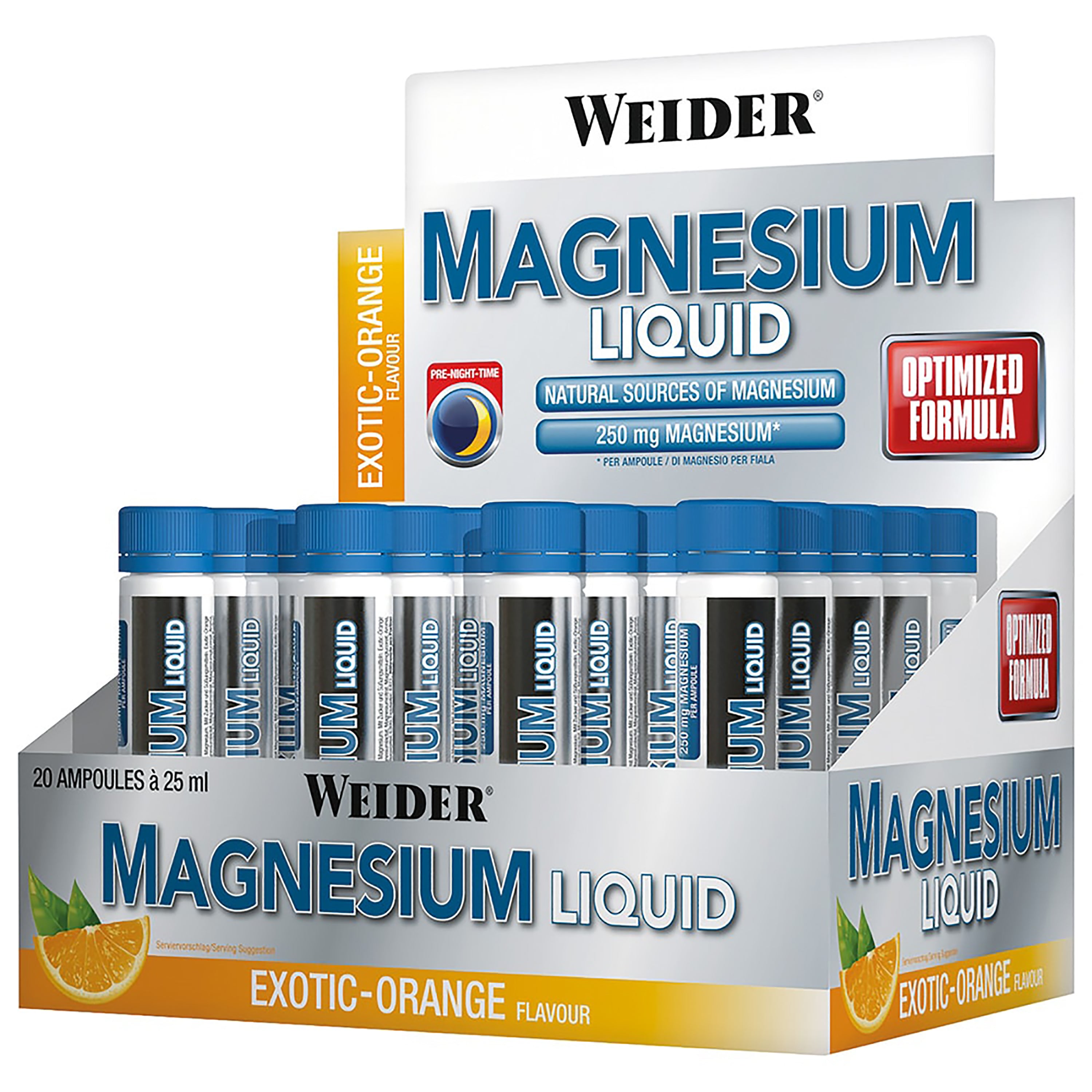 WEIDER Magnesium Liquid Exotic Orange - 20x25ml Ampullen