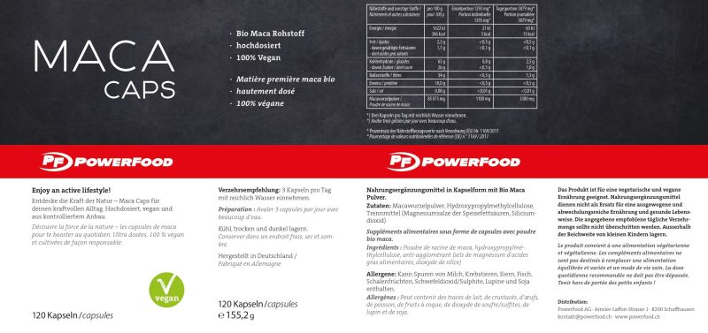 POWERFOOD ONE Maca - 120 Caps - !MHD 10/25!