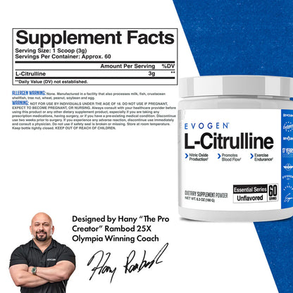 EVOGEN L-Citrulline - 60 Portionen