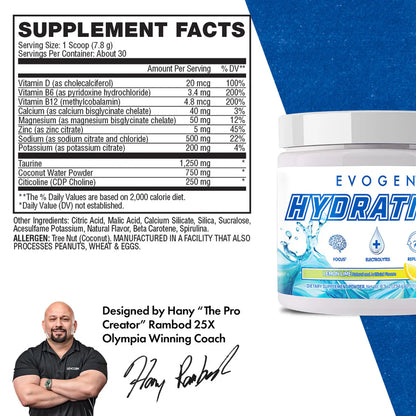 EVOGEN Hydration - Full Spectrum Electrolyte Powder - 234g