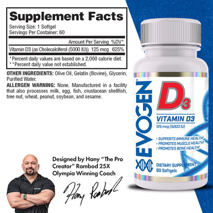 EVOGEN Vitamin D3 - 60 Kapseln