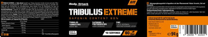 BODY ATTACK Tribulus Extreme - 80 Caps/Kapseln