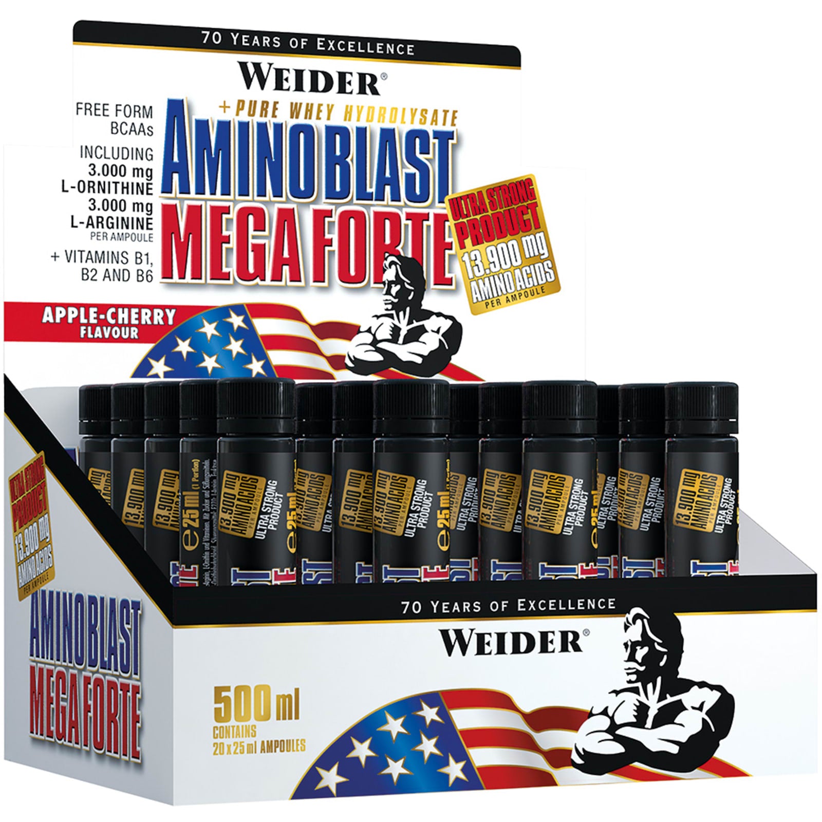 WEIDER Amino Blast Mega Forte - 20x25ml (APPLE-CHERRY)