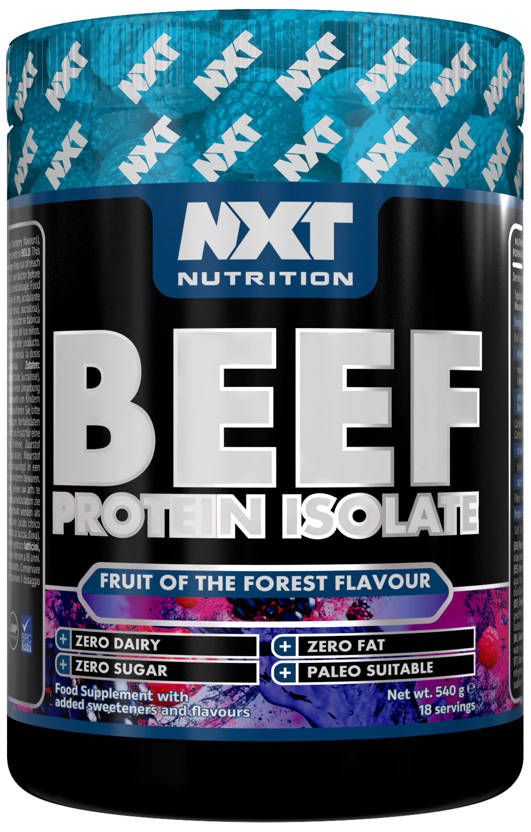 NXT NUTRITION Beef Protein Isolate - 540g Dose