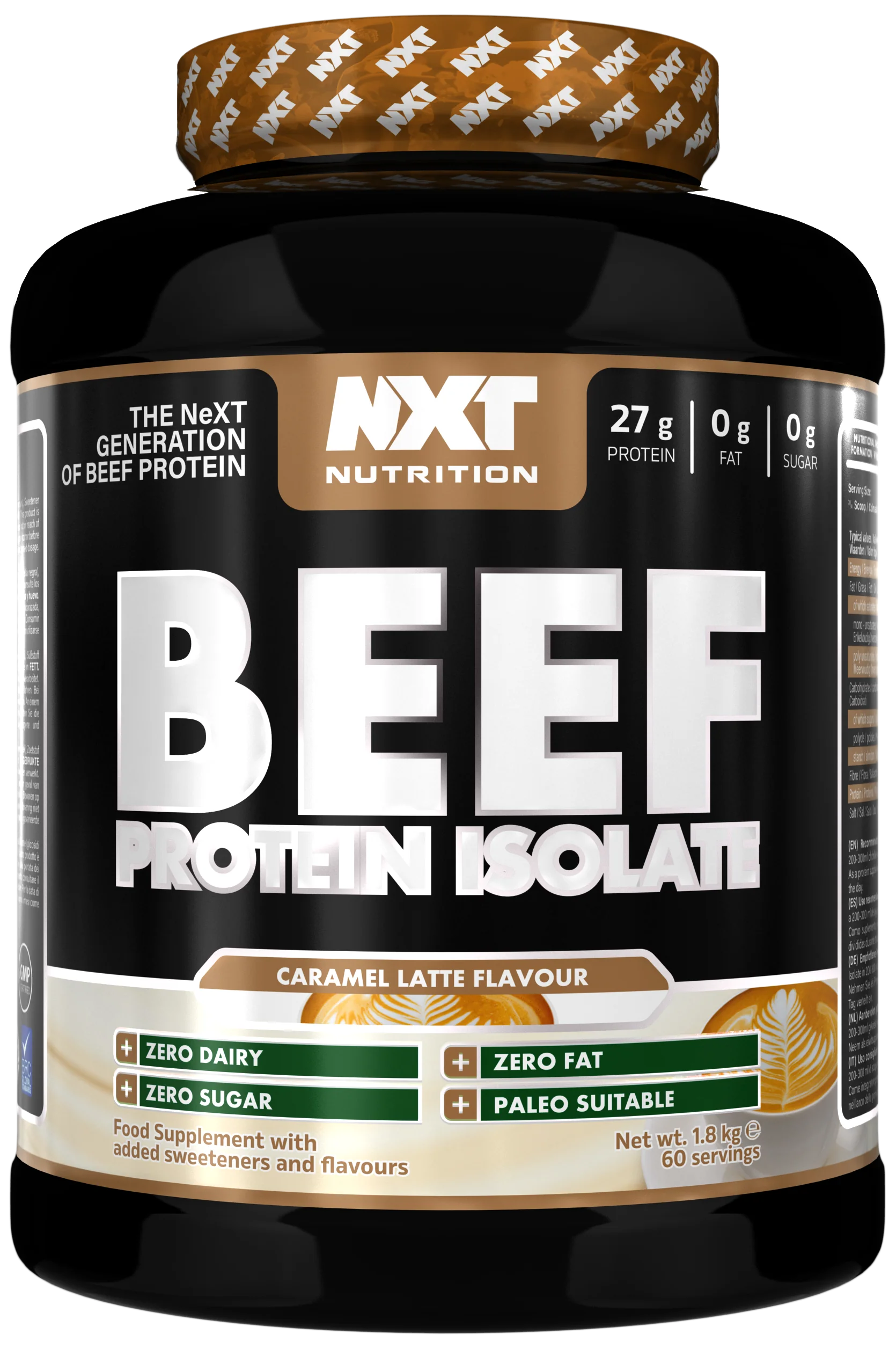 NXT NUTRITION Beef Protein Isolate - 1800g - 2160g Dose