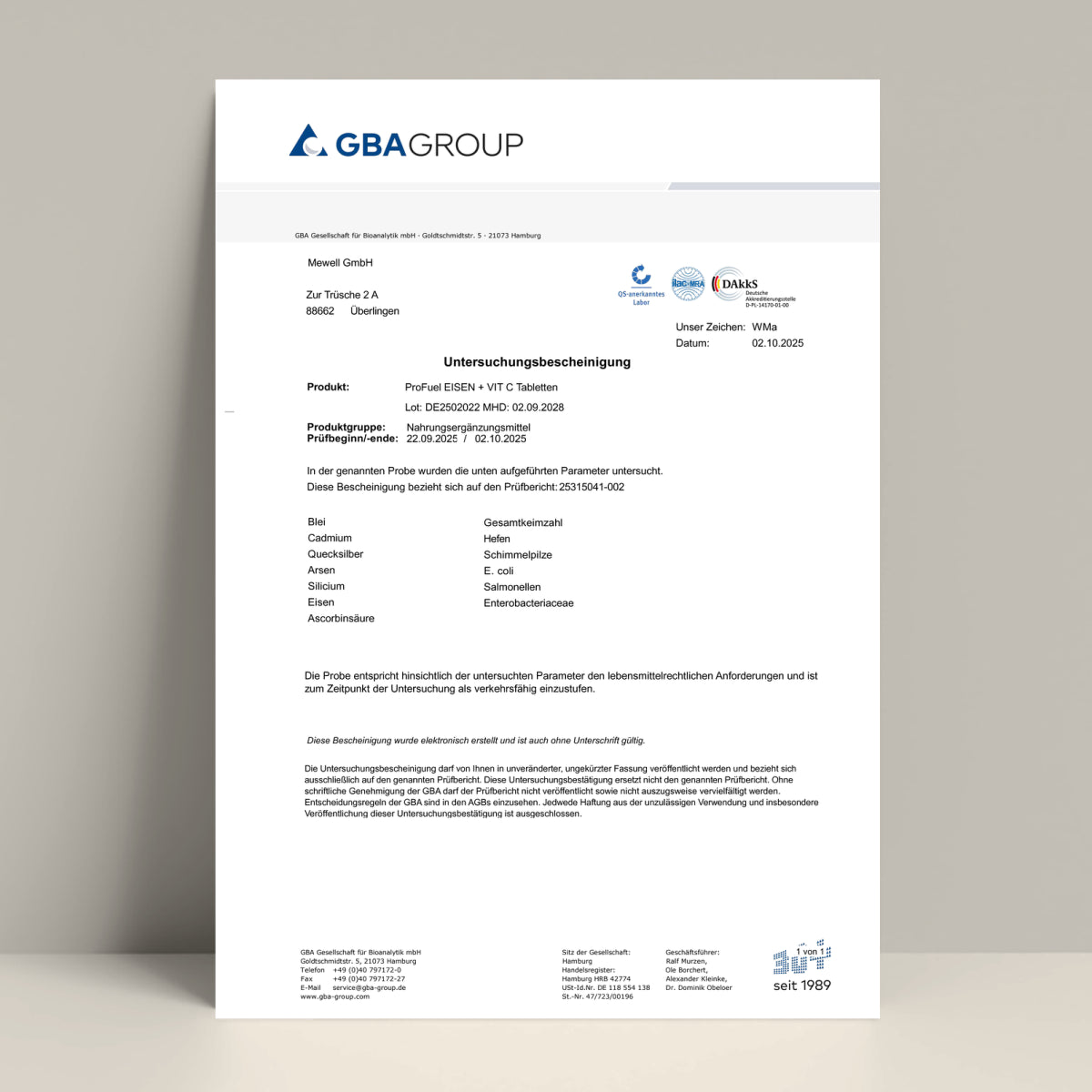 PRO FUEL Eisen + Vitamin C - 365 Tabletten