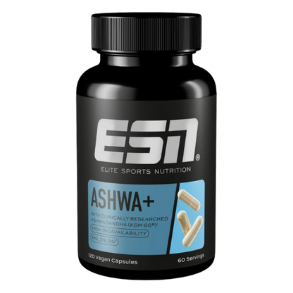 ESN Ashwa+ - 120 Kapseln Vegan