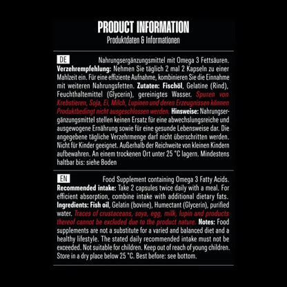 BIG ZONE Omega 3 Fury Triglyceride  - 300 Soft Gel Kapseln