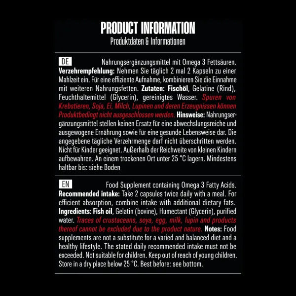 BIG ZONE Omega 3 Fury Triglyceride  - 300 Soft Gel Kapseln