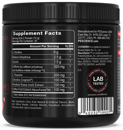 PESCIENCE Prolific Pre Workout - 280g (20 Port.)