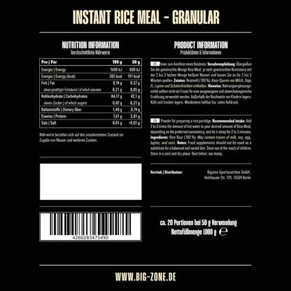 BIG ZONE Rice Meal - 1000g